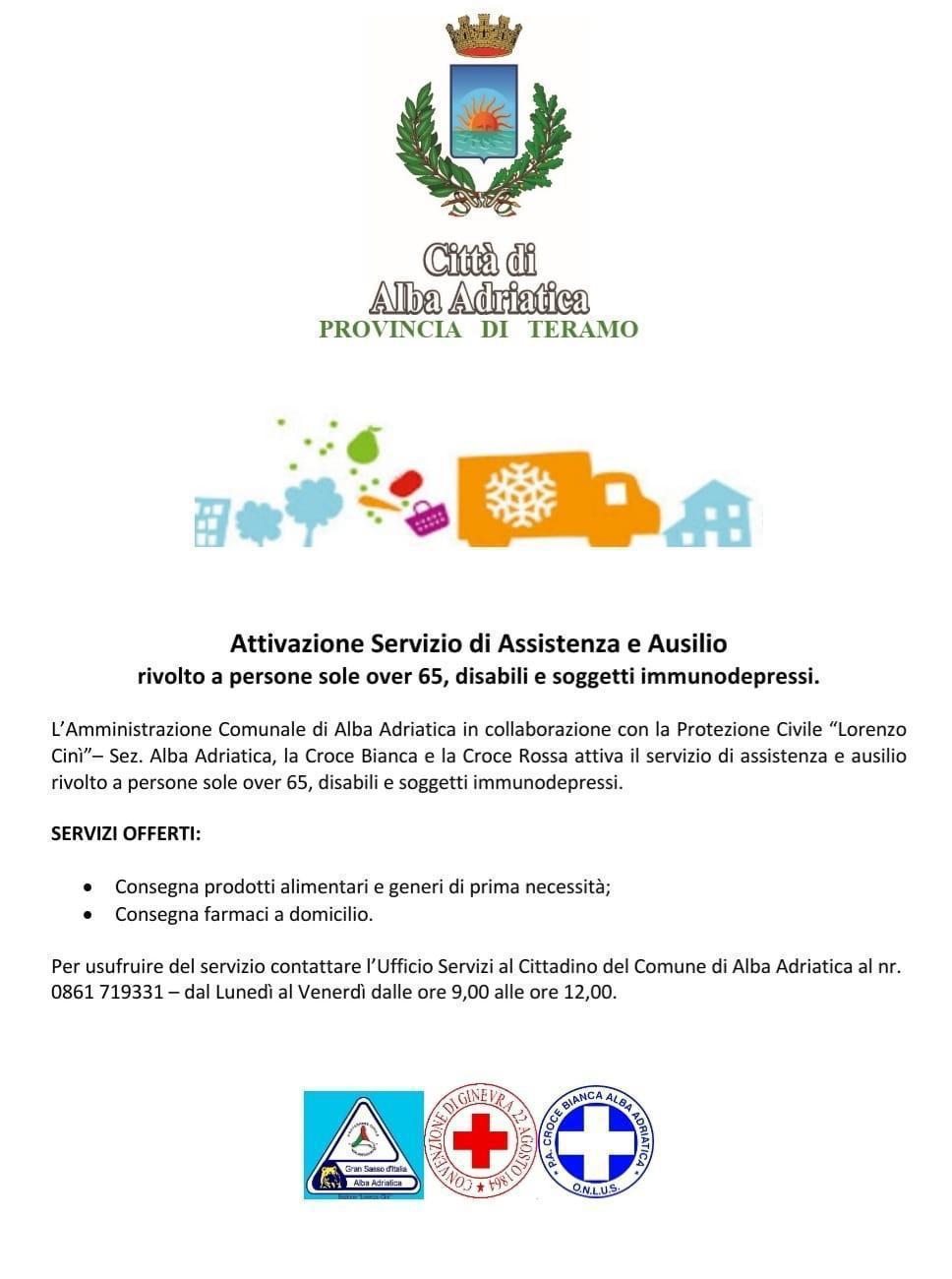 Attivazione Servizio di Assistenza e ausilio Comune di Alba Adriatica